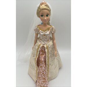 Disney Store Tangled Ever After 12" Rapunzel Long Hair Wedding Doll